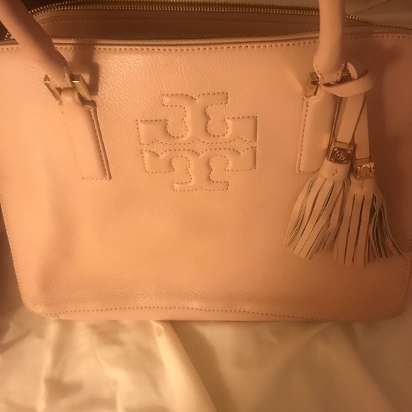Tory Burch Thea Light Pink Rounded Double Purse - Picture 3 of 11